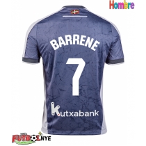 Camiseta Real Sociedad Ander Barrenetxea #7 Visitante Equipación 2025-26 manga corta